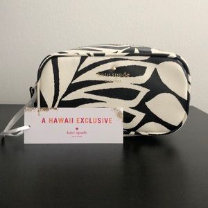 Kate Spade Zebra Print Cosmetics Bag